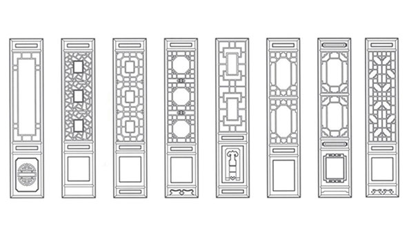 威宁喜迎门中式花格CAD设计图样式大全